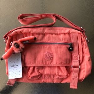 KIPLING Crossbody Nylon bag with Monkey fob